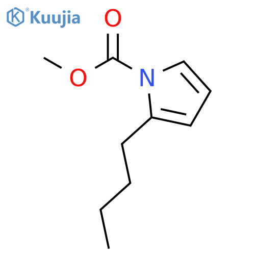 1H-Pyrrole-1-carboxylicacid, 2-butyl-, methyl ester structure