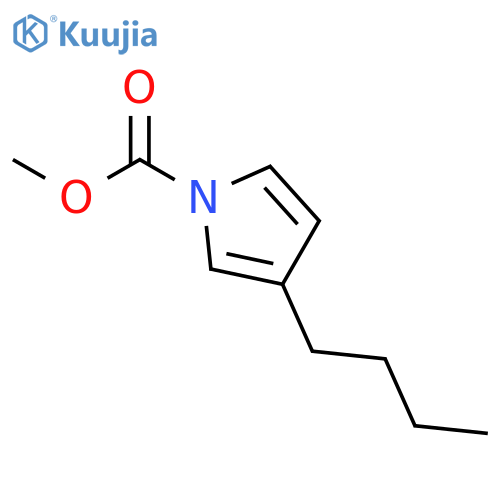 1H-Pyrrole-1-carboxylicacid, 3-butyl-, methyl ester structure