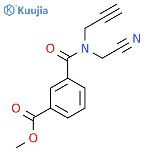 Methyl 3-[cyanomethyl(prop-2-ynyl)carbamoyl]benzoate structure