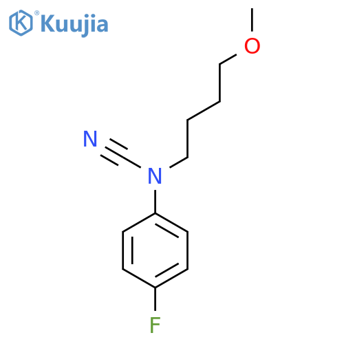 (4-Fluorophenyl)-(4-methoxybutyl)cyanamide structure