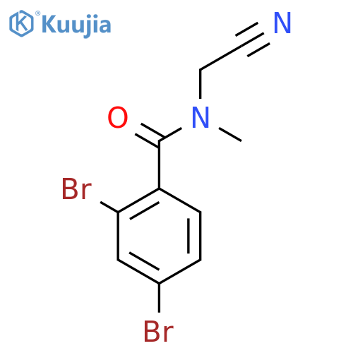 2,4-Dibromo-N-(cyanomethyl)-N-methylbenzamide structure