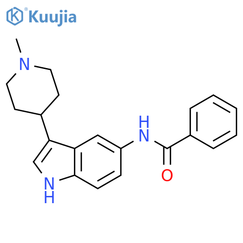 Benzamide, N-[3-(1-methyl-4-piperidinyl)-1H-indol-5-yl]- structure