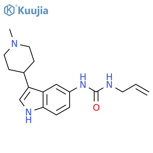 Urea, N-[3-(1-methyl-4-piperidinyl)-1H-indol-5-yl]-N'-2-propenyl- structure