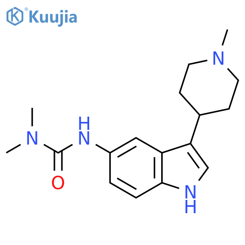 Urea, N,N-dimethyl-N'-[3-(1-methyl-4-piperidinyl)-1H-indol-5-yl]- structure