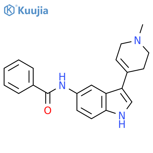 Benzamide,N-[3-(1,2,3,6-tetrahydro-1-methyl-4-pyridinyl)-1H-indol-5-yl]- structure