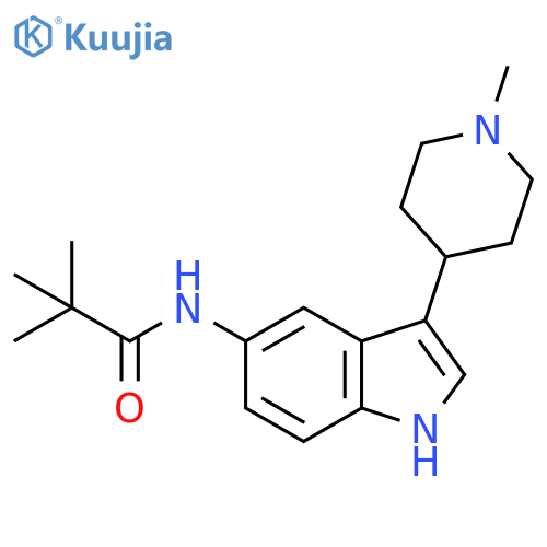 Propanamide, 2,2-dimethyl-N-[3-(1-methyl-4-piperidinyl)-1H-indol-5-yl]- structure