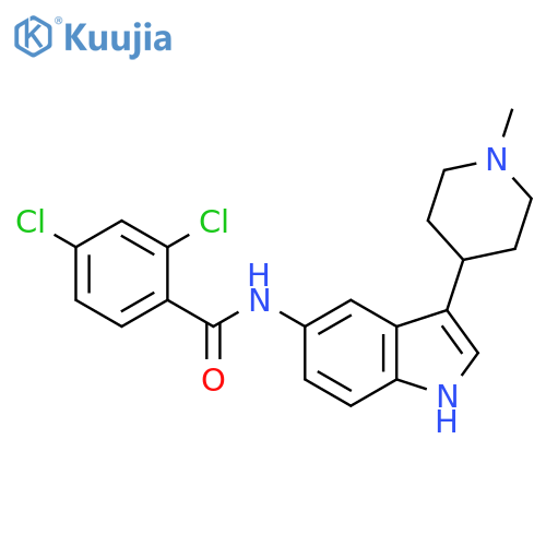 Benzamide, 2,4-dichloro-N-[3-(1-methyl-4-piperidinyl)-1H-indol-5-yl]- structure