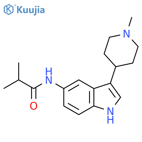 Propanamide, 2-methyl-N-[3-(1-methyl-4-piperidinyl)-1H-indol-5-yl]- structure