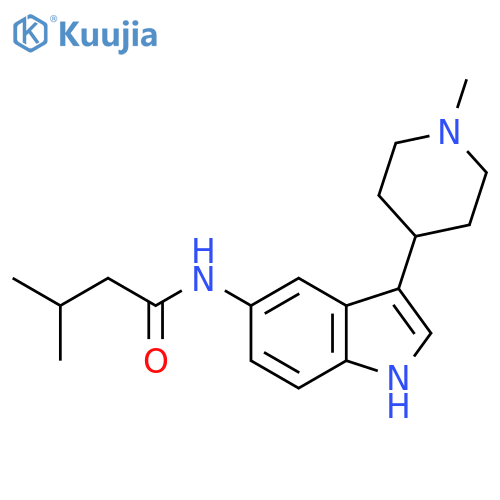 Butanamide, 3-methyl-N-[3-(1-methyl-4-piperidinyl)-1H-indol-5-yl]- structure
