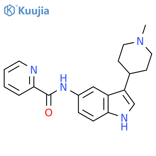2-Pyridinecarboxamide, N-[3-(1-methyl-4-piperidinyl)-1H-indol-5-yl]- structure