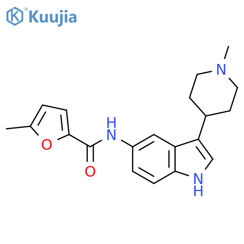 2-Furancarboxamide,5-methyl-N-[3-(1-methyl-4-piperidinyl)-1H-indol-5-yl]- structure