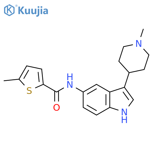 2-Thiophenecarboxamide,5-methyl-N-[3-(1-methyl-4-piperidinyl)-1H-indol-5-yl]- structure