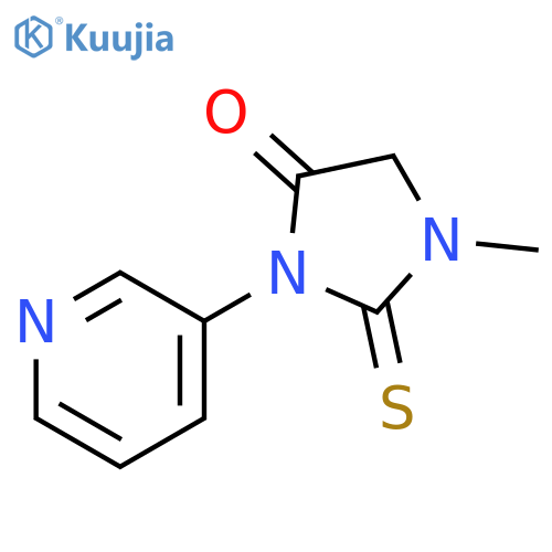 4-Imidazolidinone, 1-methyl-3-(3-pyridinyl)-2-thioxo- structure