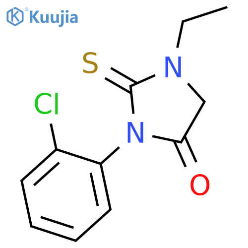 4-Imidazolidinone, 3-(2-chlorophenyl)-1-ethyl-2-thioxo- structure