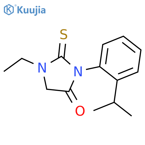 4-Imidazolidinone, 1-ethyl-3-[2-(1-methylethyl)phenyl]-2-thioxo- structure