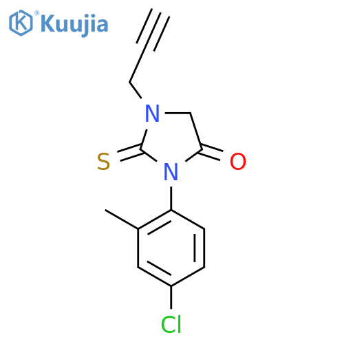 4-Imidazolidinone, 3-(4-chloro-2-methylphenyl)-1-(2-propynyl)-2-thioxo- structure
