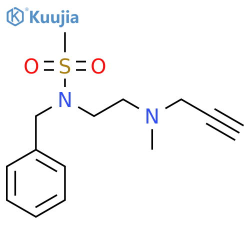 N-Benzyl-N-[2-[methyl(prop-2-ynyl)amino]ethyl]methanesulfonamide structure