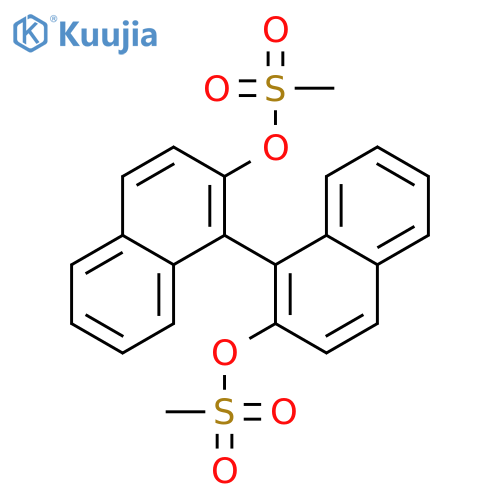 [1,1'-Binaphthalene]-2,2'-diol,2,2'-dimethanesulfonate structure