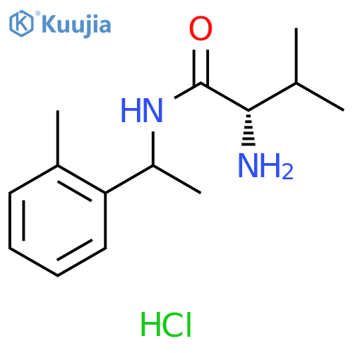 2-Amino-3-methyl-N-[1-(2-methylphenyl)ethyl]butanamide structure
