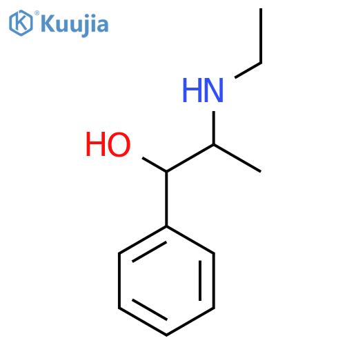 2-(Ethylamino)-1-phenylpropan-1-ol structure