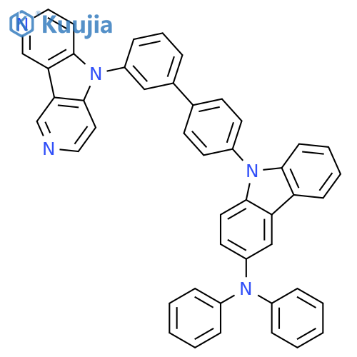 9H-Carbazol-3-amine, N,N-diphenyl-9-[3'-(5H-pyrrolo[3,2-c:4,5-c']dipyridin-5-yl)[1,1'-biphenyl]-4-yl]- structure