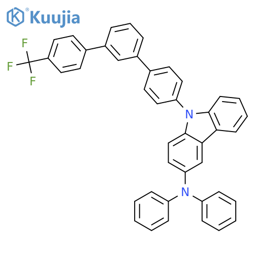 9H-Carbazol-3-amine, N,N-diphenyl-9-[4''-(trifluoromethyl)[1,1':3',1''-terphenyl]-4-yl]- structure