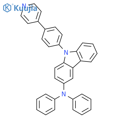 9H-Carbazol-3-amine, N,N-diphenyl-9-[4-(4-pyridinyl)phenyl]- structure