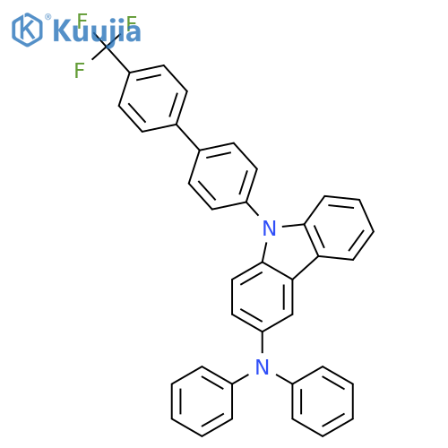9H-Carbazol-3-amine, N,N-diphenyl-9-[4'-(trifluoromethyl)[1,1'-biphenyl]-4-yl]- structure