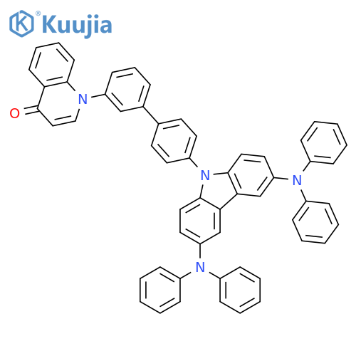 4(1H)-Quinolinone, 1-[4'-[3,6-bis(diphenylamino)-9H-carbazol-9-yl][1,1'-biphenyl]-3-yl]- structure