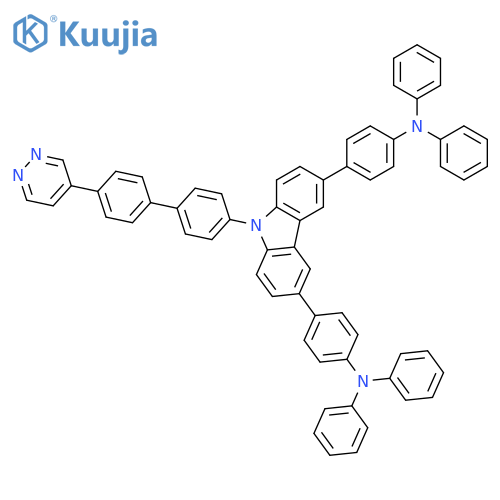 Benzenamine, 4,4'-[9-[4'-(4-pyridazinyl)[1,1'-biphenyl]-4-yl]-9H-carbazole-3,6-diyl]bis[N,N-diphenyl- structure