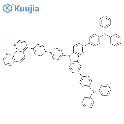 Benzenamine, 4,4'-[9-[4'-(1,10-phenanthrolin-4-yl)[1,1'-biphenyl]-4-yl]-9H-carbazole-3,6-diyl]bis[N,N-diphenyl- structure