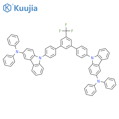 9H-Carbazol-3-amine, 9,9'-[5'-(trifluoromethyl)[1,1':3',1''-terphenyl]-4,4''-diyl]bis[N,N-diphenyl- structure