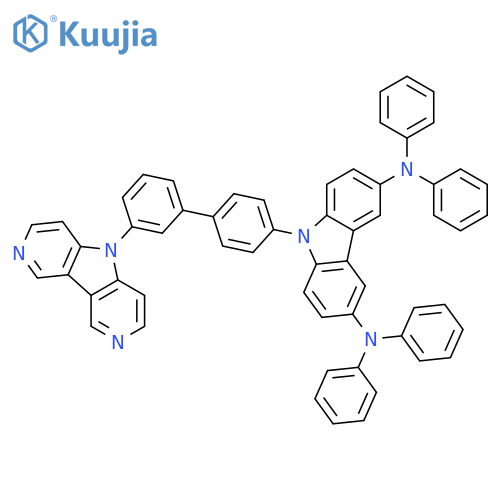 9H-Carbazole-3,6-diamine, N3,N3,N6,N6-tetraphenyl-9-[3'-(5H-pyrrolo[3,2-c:4,5-c']dipyridin-5-yl)[1,1'-biphenyl]-4-yl]- structure