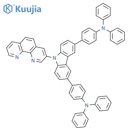 Benzenamine, 4,4'-[9-(1,10-phenanthrolin-3-yl)-9H-carbazole-3,6-diyl]bis[N,N-diphenyl- structure