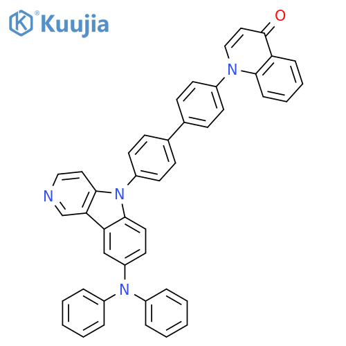 4(1H)-Quinolinone, 1-[4'-[8-(diphenylamino)-5H-pyrido[4,3-b]indol-5-yl][1,1'-biphenyl]-4-yl]- structure