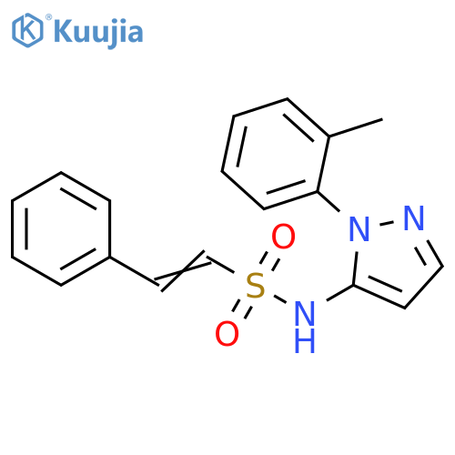 N-[1-(2-Methylphenyl)-1H-pyrazol-5-yl]-2-phenylethenesulfonamide structure