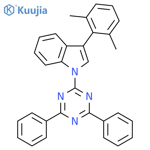 1H-Indole, 3-(2,6-dimethylphenyl)-1-(4,6-diphenyl-1,3,5-triazin-2-yl)- structure