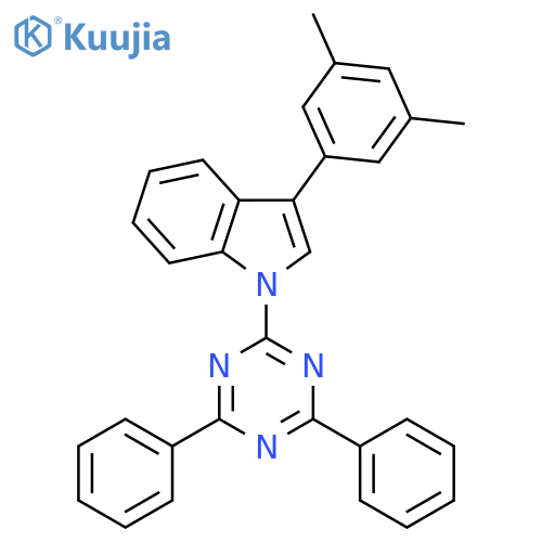 1H-Indole, 3-(3,5-dimethylphenyl)-1-(4,6-diphenyl-1,3,5-triazin-2-yl)- structure