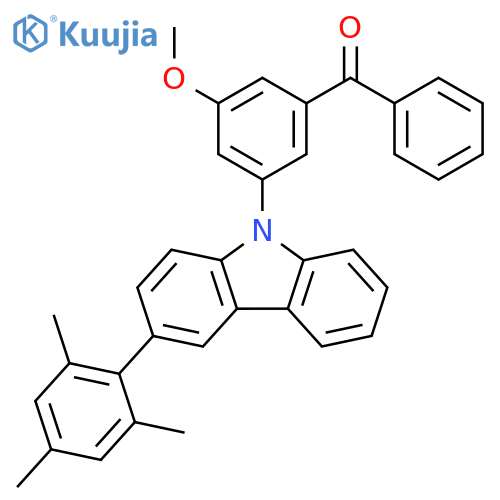 Methanone, [3-methoxy-5-[3-(2,4,6-trimethylphenyl)-9H-carbazol-9-yl]phenyl]phenyl- structure