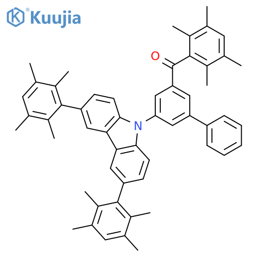 Methanone, [5-[3,6-bis(2,3,5,6-tetramethylphenyl)-9H-carbazol-9-yl][1,1'-biphenyl]-3-yl](2,3,5,6-tetramethylphenyl)- structure
