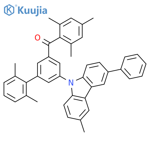 Methanone, [2',6'-dimethyl-5-(3-methyl-6-phenyl-9H-carbazol-9-yl)[1,1'-biphenyl]-3-yl](2,4,6-trimethylphenyl)- structure