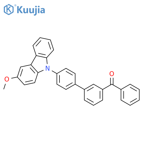 Methanone, [4'-(3-methoxy-9H-carbazol-9-yl)[1,1'-biphenyl]-3-yl]phenyl- structure