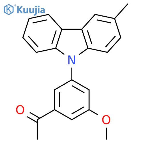 Ethanone, 1-[3-methoxy-5-(3-methyl-9H-carbazol-9-yl)phenyl]- structure