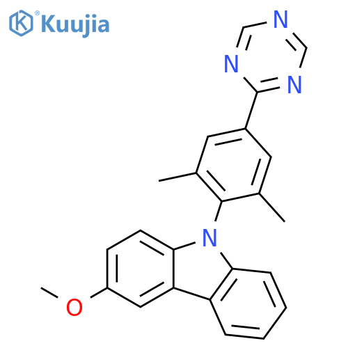 9H-Carbazole, 9-[2,6-dimethyl-4-(1,3,5-triazin-2-yl)phenyl]-3-methoxy- structure