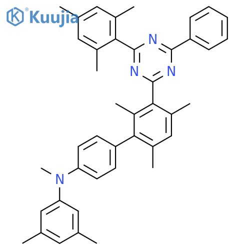 Benzenamine, N,3,5-trimethyl-N-[2',4',6'-trimethyl-3'-[4-phenyl-6-(2,4,6-trimethylphenyl)-1,3,5-triazin-2-yl][1,1'-biphenyl]-4-yl]- structure