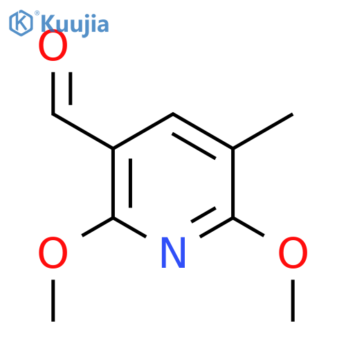 2,6-Dimethoxy-5-methylpyridine-3-carboxaldehyde structure