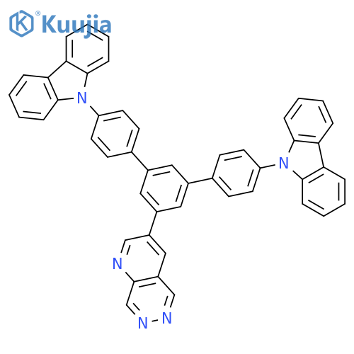 9H-Carbazole, 9,9'-(5'-pyrido[2,3-d]pyridazin-3-yl[1,1':3',1''-terphenyl]-4,4''-diyl)bis- structure
