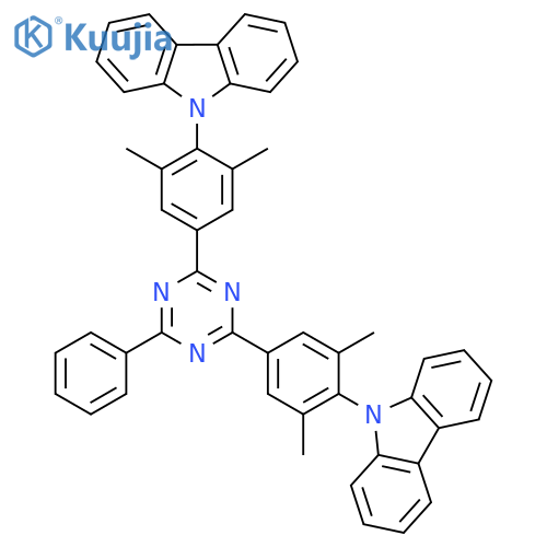 9H-Carbazole, 9,9'-[(6-phenyl-1,3,5-triazine-2,4-diyl)bis(2,6-dimethyl-4,1-phenylene)]bis- structure