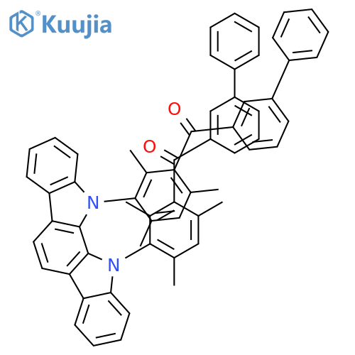 Methanone, 1,1'-[indolo[2,3-a]carbazole-11,12-diylbis(2,4,6-trimethyl-3,1-phenylene)]bis[1-[1,1'-biphenyl]-3-yl- structure