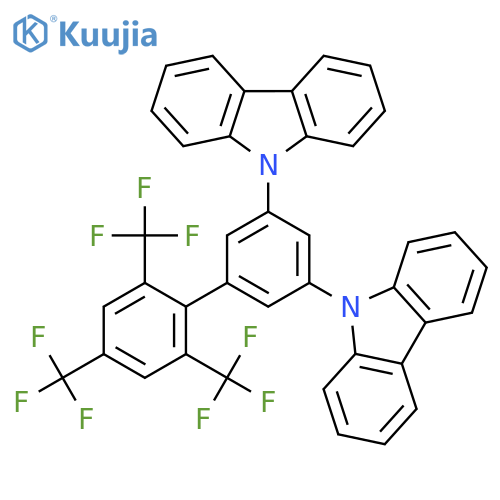 9H-Carbazole, 9,9'-[2',4',6'-tris(trifluoromethyl)[1,1'-biphenyl]-3,5-diyl]bis- structure